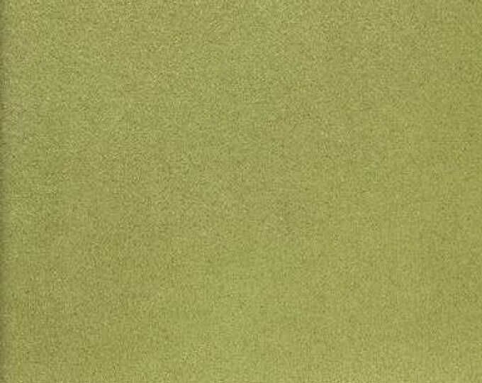 micro faux suede ,upholstery drapery fabric color celery 58" Wide No Stretch