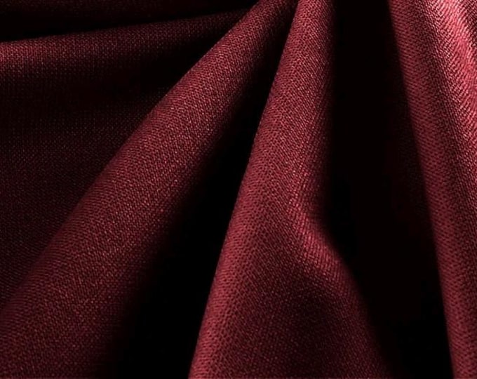 Burgundy Stretch Crepe Scuba Techno Knit Polyester Spandex Fabric for Bows, Top Knots, Head Wraps, Clothes, Costumes, Crafts