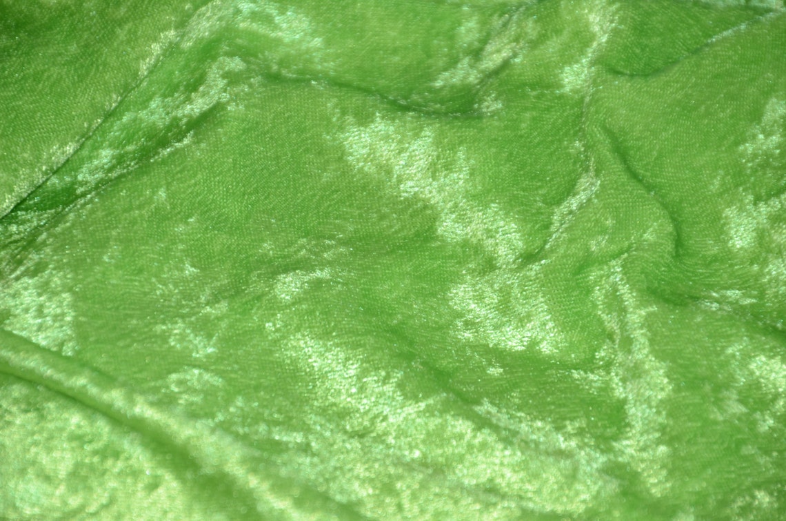 thumbnail image 2 of 60" Wide White Velvet Panne Stretch Fabric – By The Yard (Crushed Velour Look) 2 of 5