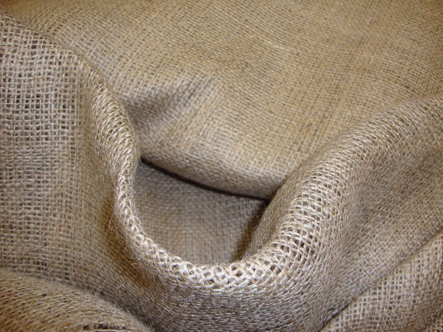 Natural Burlap Fabric 45 Wide By the yard | Etsy