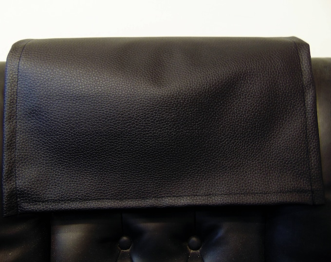Vinyl, Black Champion, 15x15, Sofa, Loveseat, Chaise, Theater Seat, RV Cover, Chair Caps, Headrest Pad, Recliner  Cover, Furniture Protector