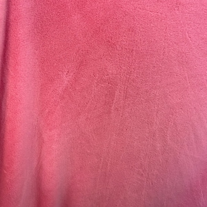 Hot pink plushies thick minky bunny fabric / 58&quot; Wide / Sold by the Yard