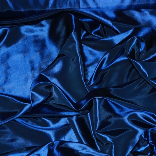 5 YARDS Taffeta Navy Dress Drapery Taffeta Fabric - Etsy