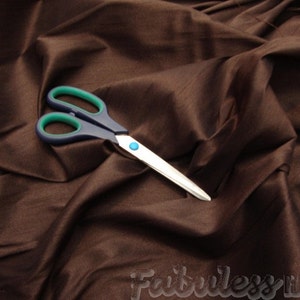 Chocolate Shantung Dupioni Faux Silk two tone fabric BY THE YARD 54" wide