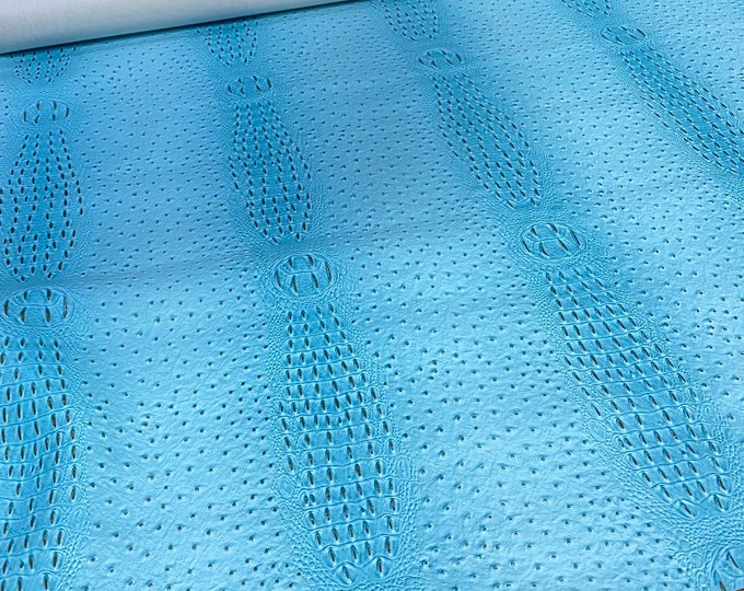 Baby blue mutant ostrich Marine grade UV resistance waterproof Fabric