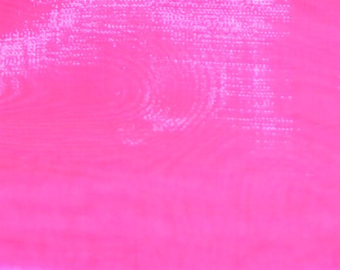 Candy pink Mirror Organza  sheer fabric polyester 58" wide