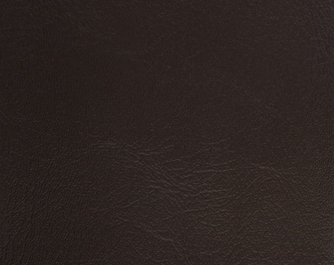 Dark brown Contract upholstery faux leather vinyl 54" Wide Sold BY THE YARD