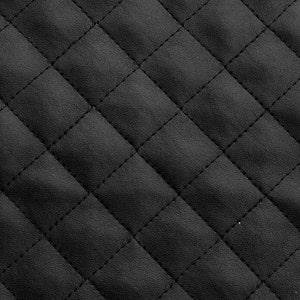 Suede Black Quilted auto headliner headboard fabric Foam Backing Upholstery 58" Wide