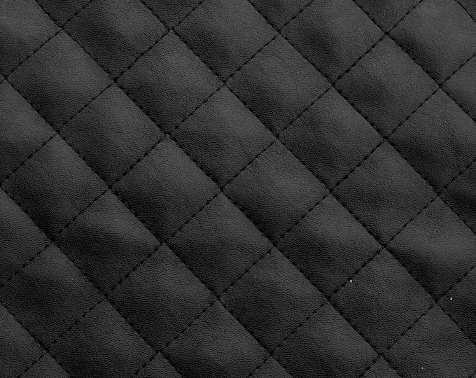Suede Black Quilted auto headliner headboard fabric Foam Backing Upholstery 58" Wide