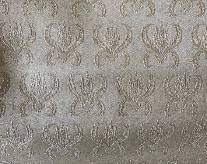 Pearl Faux vinyl lobster crab embossed upholstery fabric sold per yard 54" Wide