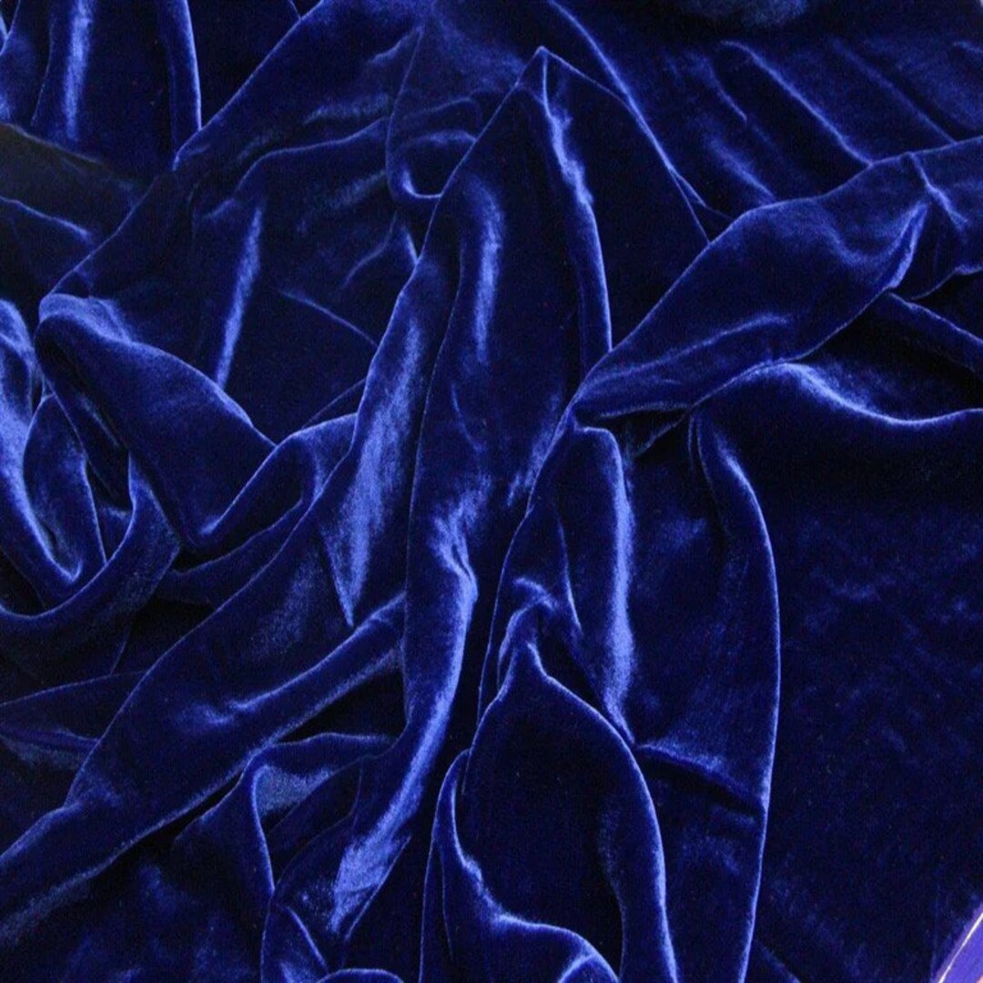Royal Silk Rayon Velvet Solid Fabric 45 Clothing Drapery Dresses Yard