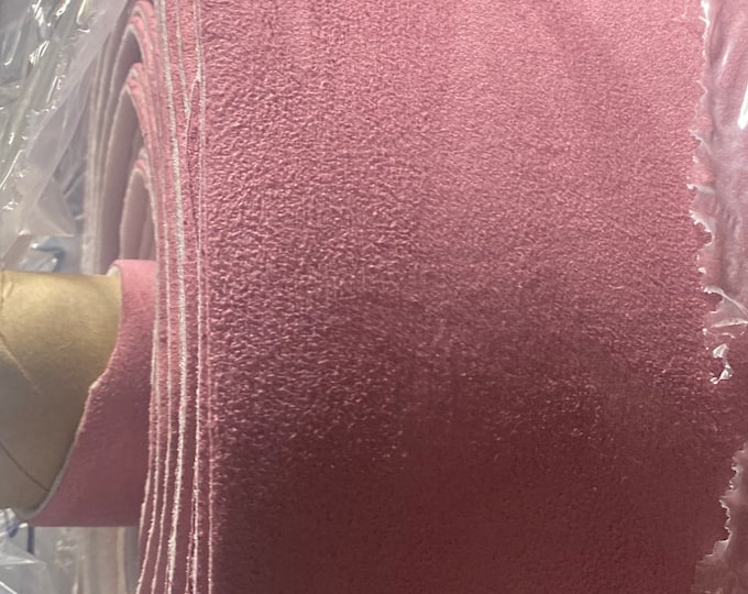 Pink Suede Headlining Foam Backed Fabric 60" Wide