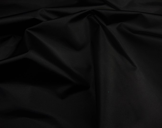 Black Packcloth 520 Denier Nylon Water Resistant  fabric per yard