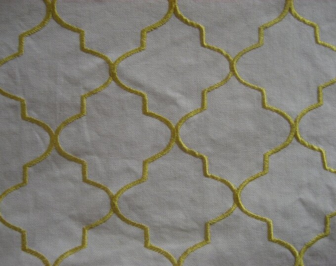 Sunshine 100% cotton Hepburn Embroidered Upholstery Drapery Fabrics 59" wide fabric by the yard