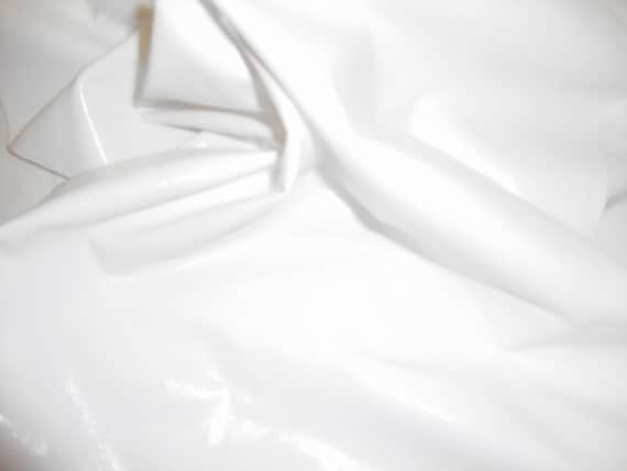 White Foil Spandex  Fabric, 4 way stretch, sold by the yard