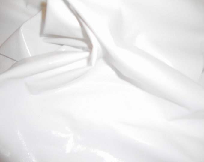 White Foil Spandex  Fabric, 4 way stretch, sold by the yard