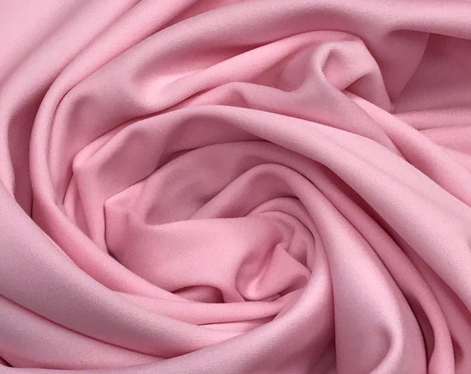 Polyester Scuba pink double Knit clothing Fabric