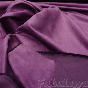 Antique Rose micro faux suede upholstery drapery clothing fabric BY THE YARD 58&quot; Wide No Stretch