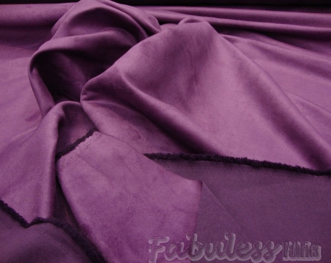 Antique Rose micro faux suede upholstery drapery clothing fabric BY THE YARD 58" Wide No Stretch