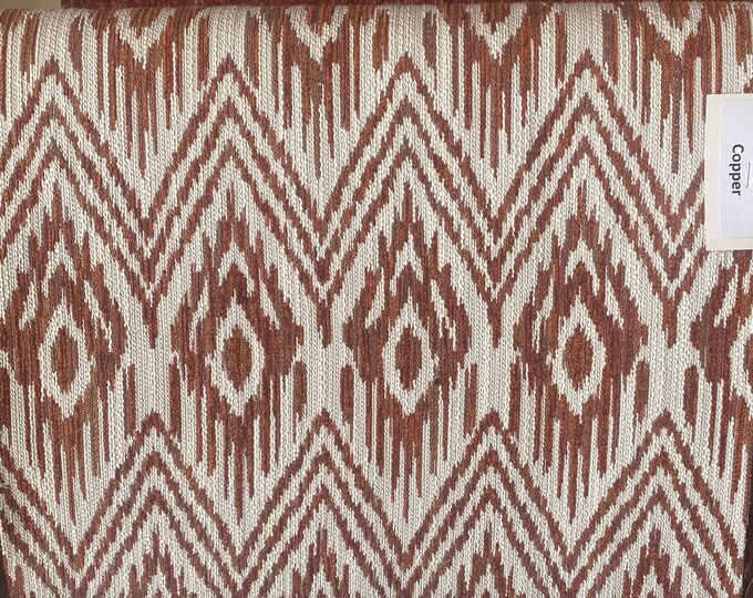 Copper namaste chenille Upholstery Drapery fabric by the yard 54" Wide