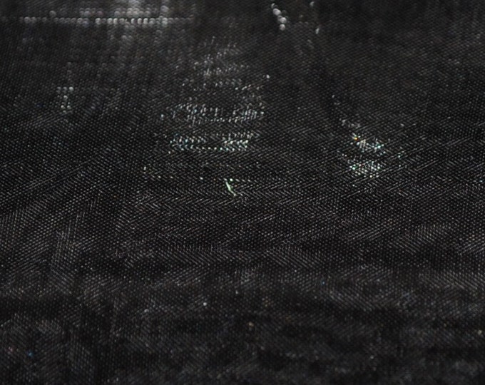 10 yards Black  crystal Organza  sheer fabric polyester 58" wide