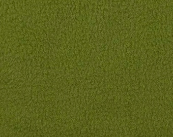 Olive Soft Anti-Pill Fleece Fabric by the Yard | Warm Cozy Craft Fabric for Blankets, Pajamas, Costumes & DIY Projects