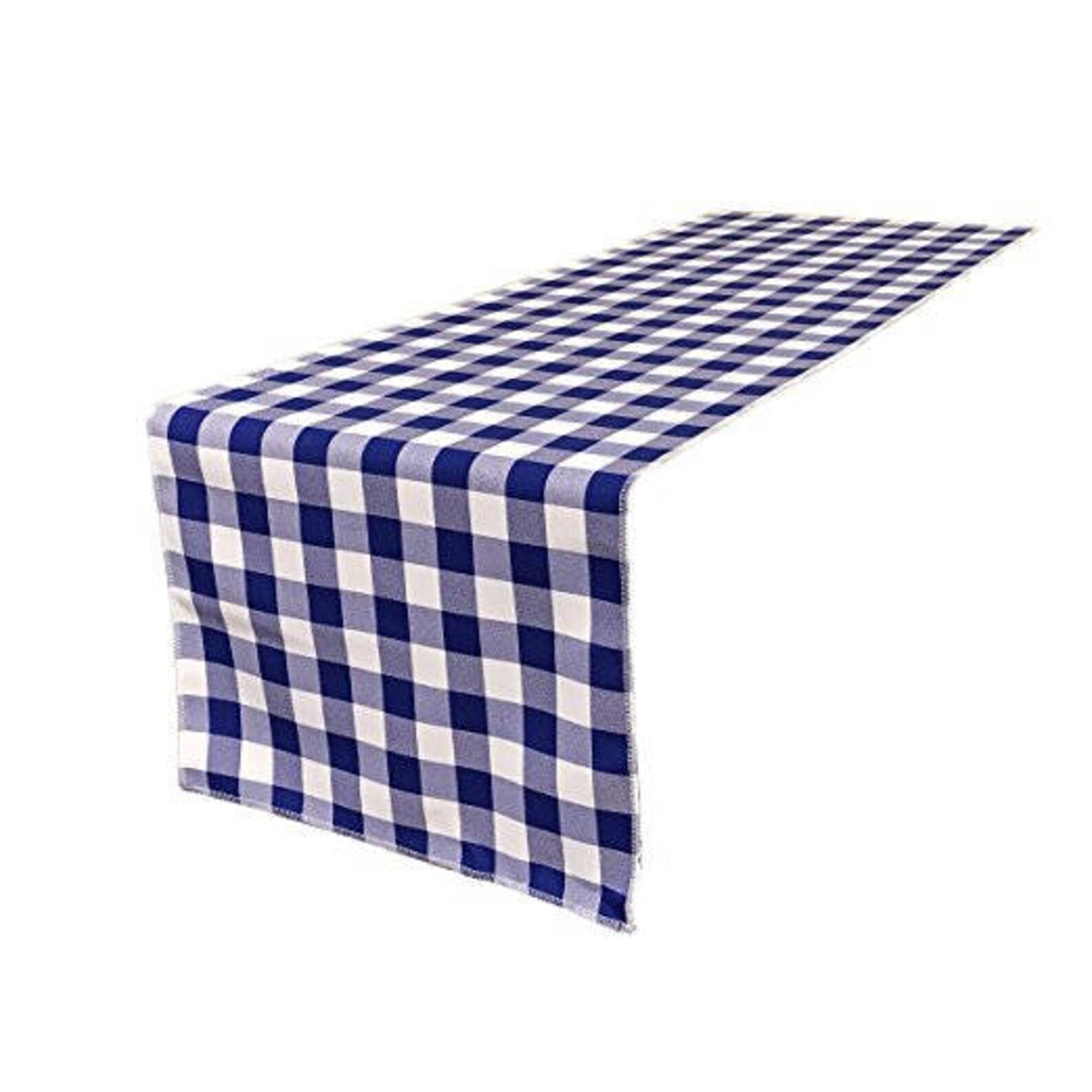 Poly Checkered Table Runner 14x108 Inch Surge Clean Look Made Etsy