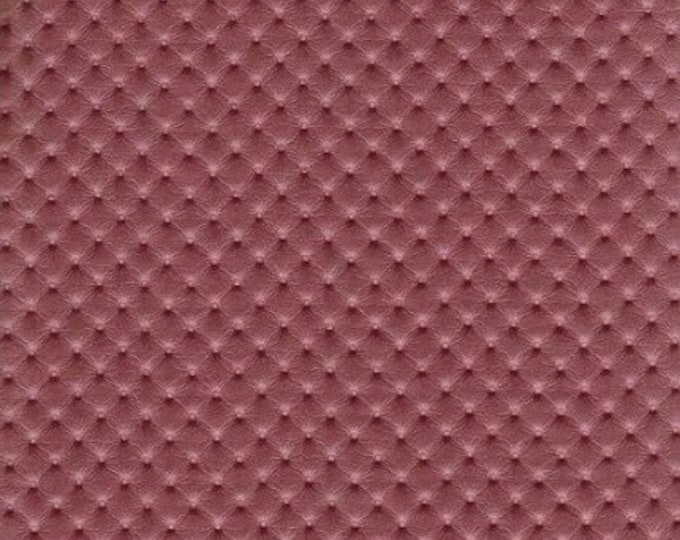 Dusty semi Perforated Distressed Upholstery Faux Leather vinyl fabric per yard