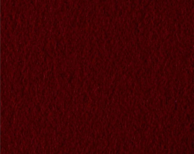 Burgundy Soft Cozy Fleece Fabric by the Yard | Warm Anti-Pill Fleece for Blankets, Crafts, Apparel & DIY Projects 60” wide