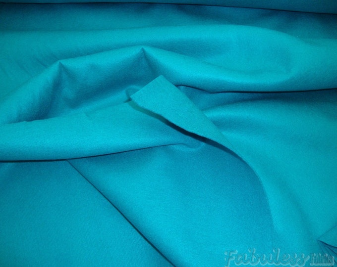 Turquoise 72” Wide Felt Fabric by the Yard | Soft Craft Felt for Sewing, Costumes, DIY, Crafts & Decorations