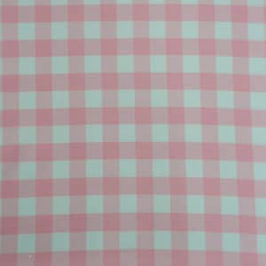 Poly poplin checkers pink 100% Polyester picnic fabric 60&quot;wide sold by the yard