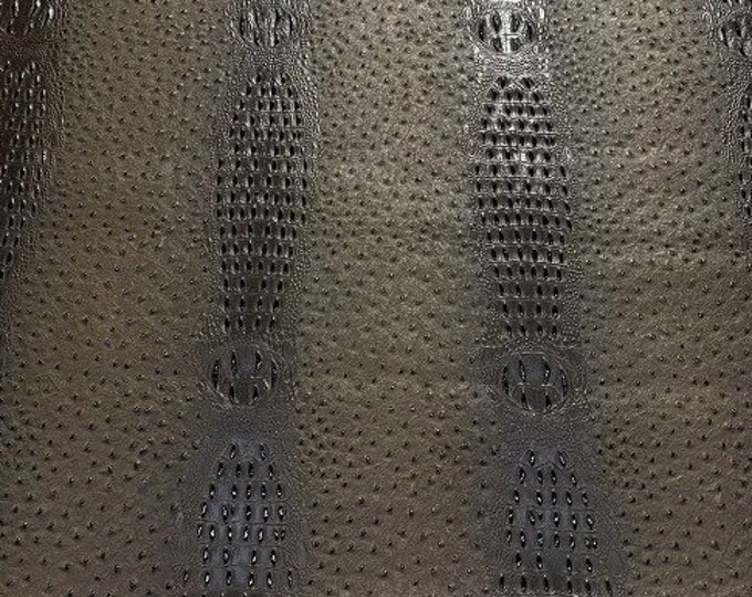 Brown crossbreed ostrich/crocodile   Marine grade UV resistance waterproof Fabric