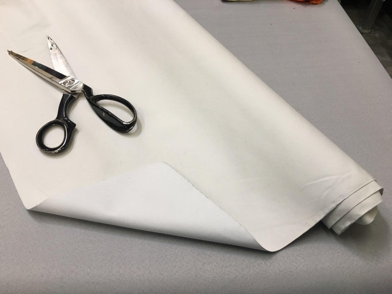 White Blackout Drapery sun block out lining Fabric by the yard Etsy