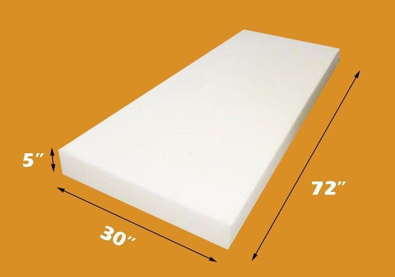 1 2 inch medium density upholstery foam
