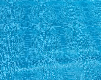 Blue Marine Gator Upholstery Outdoor Vinyl Fabric - Sold By The Yard - 54"