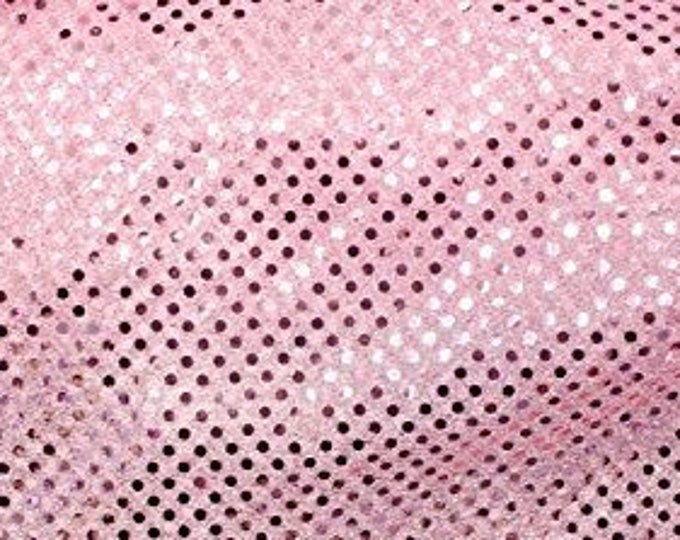 Pink Small Dot Sequin 45 inches width sold by the yard