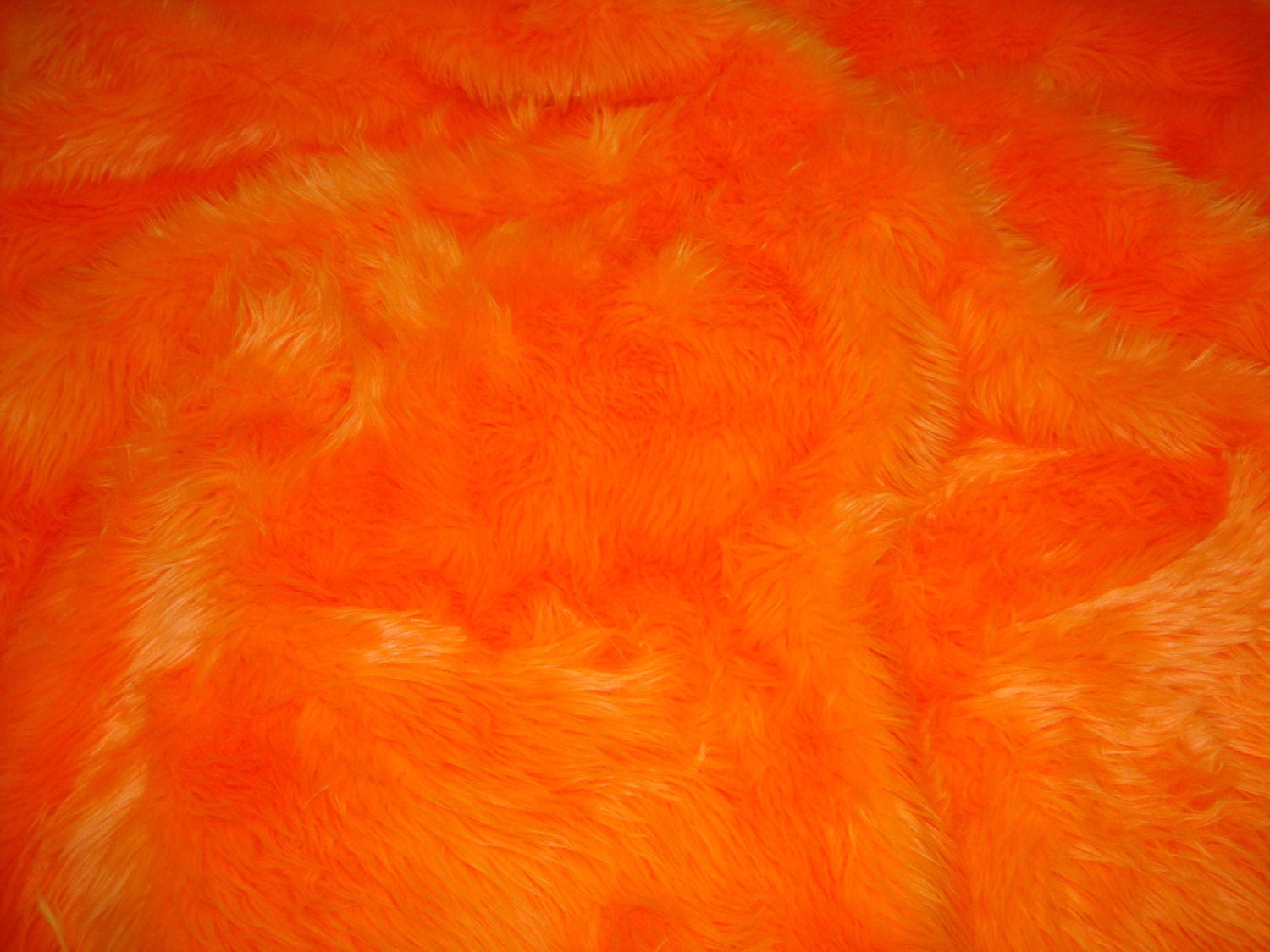 Orange Shaggy Faux Fur Upholstery Custom Fabric by the Yard Etsy