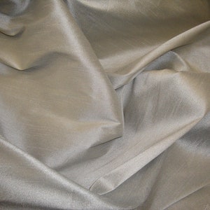 Ash Shantung Dupioni Faux Silk two tone fabric BY THE YARD 54&quot; wide