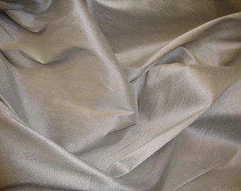 Ash Shantung Dupioni Faux Silk two tone fabric BY THE YARD 54" wide