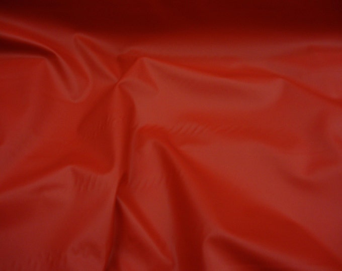 Red Solid Softy 2 way stretch upholstery  Faux vinyl fabric 54" per yard FOLDED