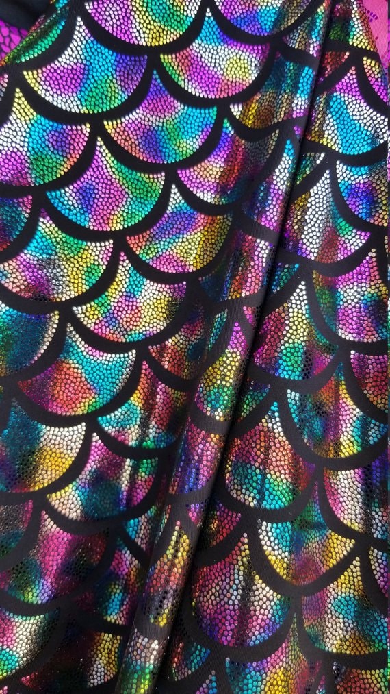 Fantastic Iridescent Lilac Foil Spandex Lame Fabric - OneYard