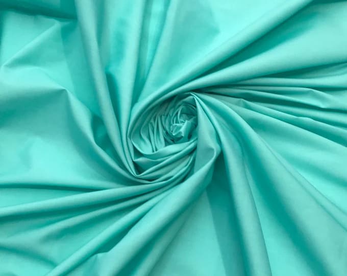 Aqua Solid Broadcloth 58" wide  dresses, blouses, uniforms, shirts, Clothing, Shirts,  and much more
