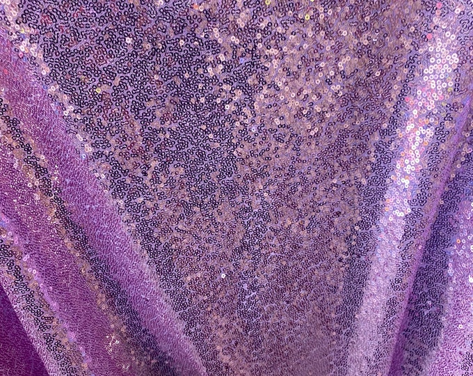 Light lavender Sequins Mini stretch Glitz Fabric - 54” Wide By The Yard