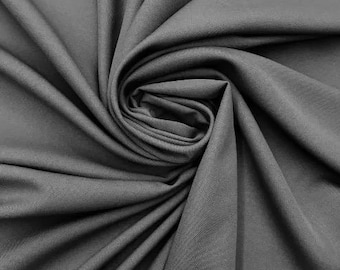 Black Polyester poplin Fabric By The Yard 58"/60