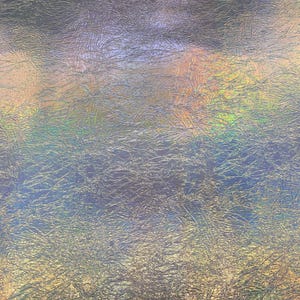Holographic Gold Cracked metallic reflective Distressed vinyl upholstery craft fabric per yard 54" Wide image 2