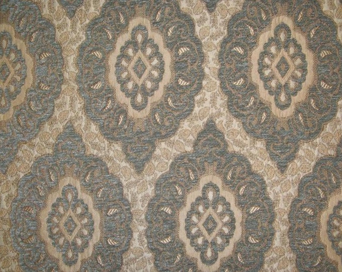57" Wide Royalty Oval Chenille Upholstery Drapery fabric by the yard