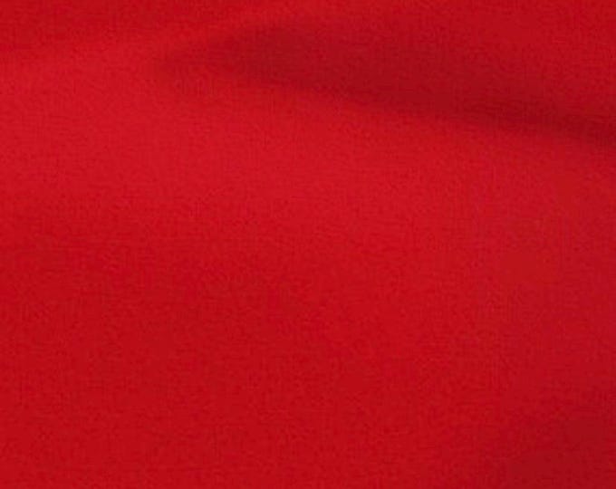Red Polyester poplin Fabric By The Yard 58"/60
