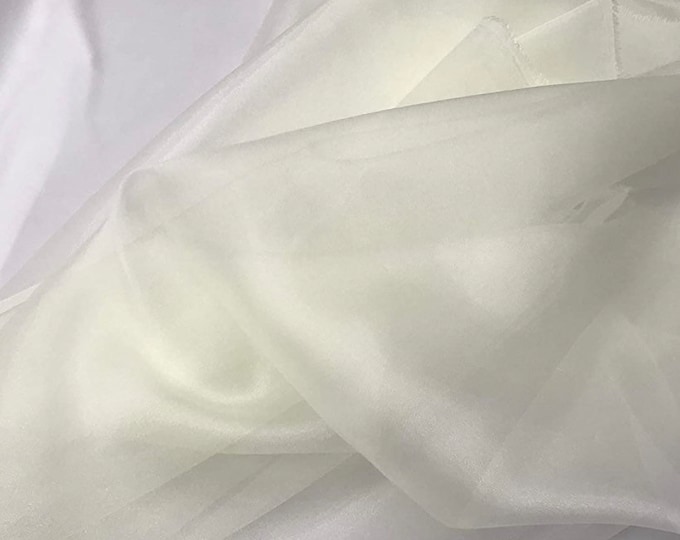 10 YARDS  Organza sheer fabric polyester 58" wide