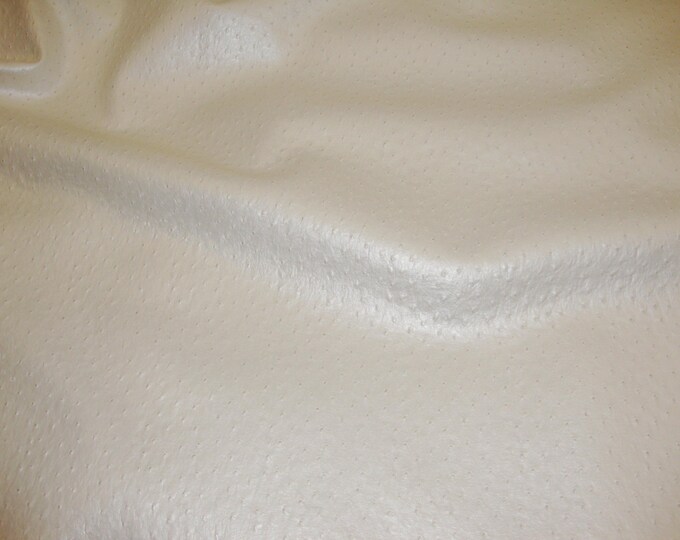 Pearl Ostrich Metallic Upholstery faux Vinyl fabric per yard