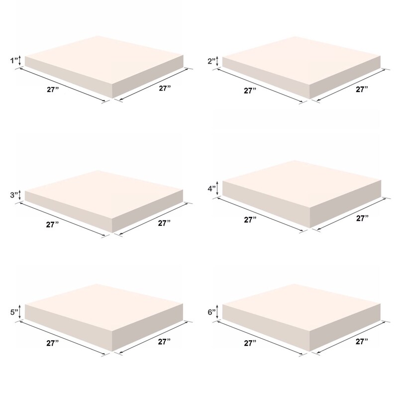 Foam Upholstery Medium Density Firm Dinning Chair Cushion Etsy